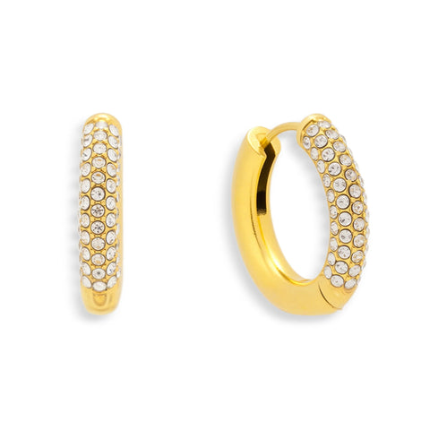 Crystal Pave Statement Hoops