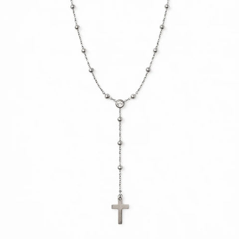 Alessia Lariat Cross Necklace