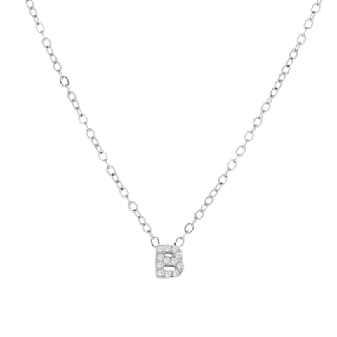 Crystal Initial Necklace