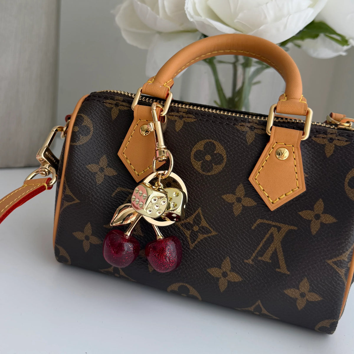 Lucky Cherry Bag Charm