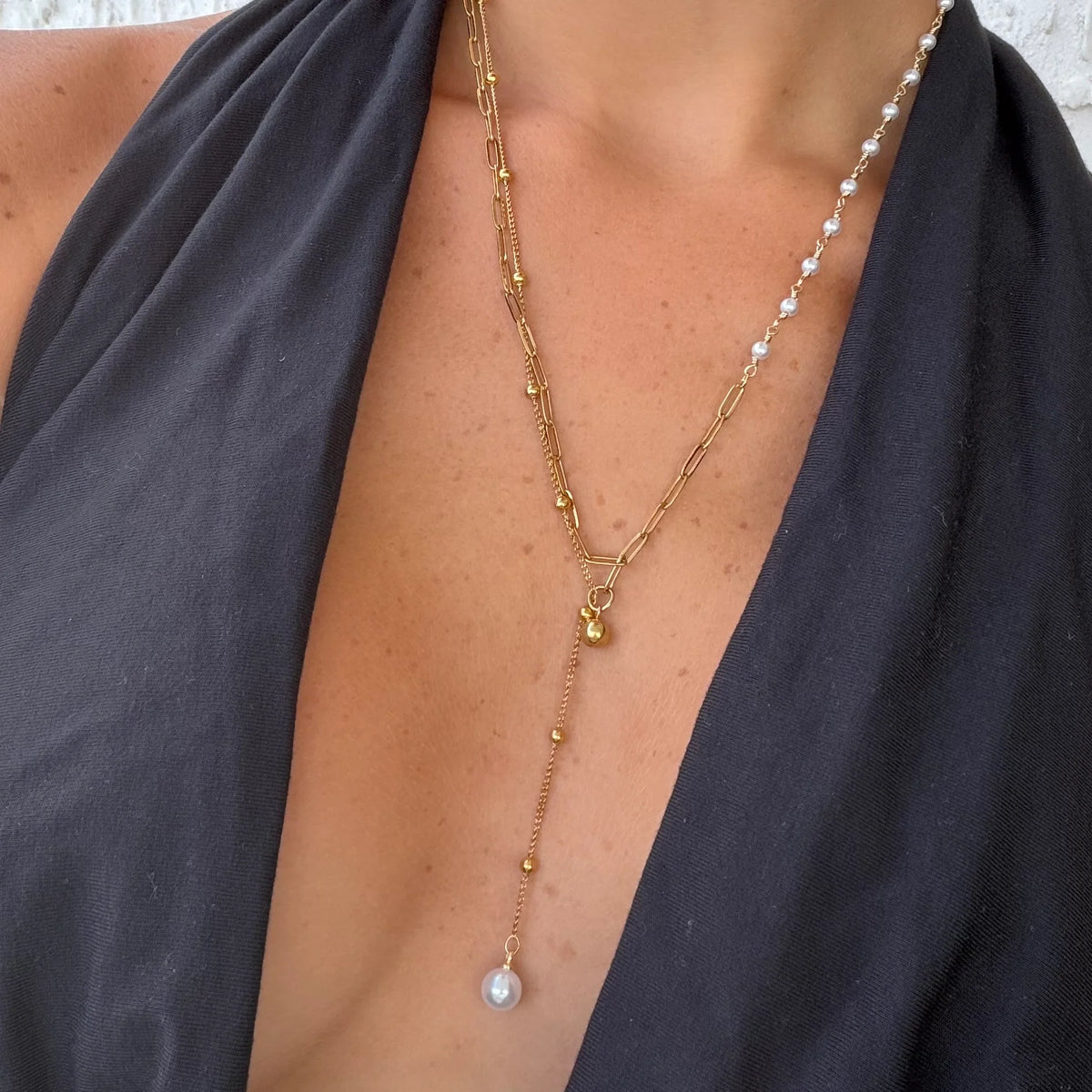 Sweet Glow Lariat Necklace