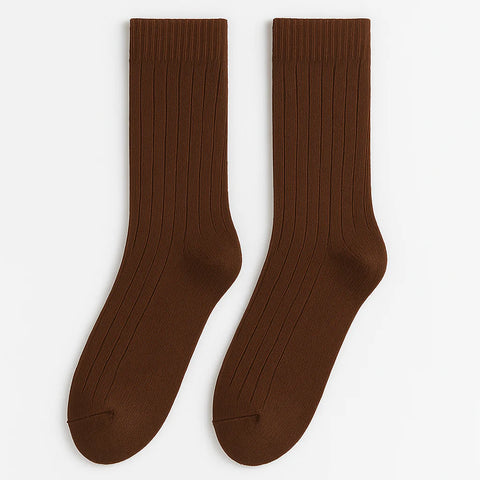 Essential Ribbed Crew Socks