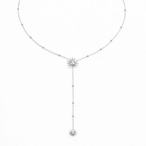 Sunny Glow Lariat Necklace