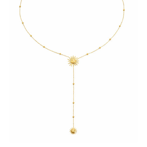 Sunny Glow Lariat Necklace